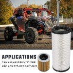 LOCOPOW Air & Oil Filter for Can-Am Maverick X3
