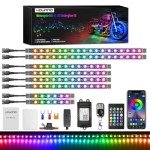 Hovano 8PCS RGB LED Light Kit for ATVs