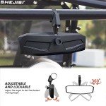 Adjustable UTV Rearview Mirror for 1.5"-2" Roll Cages