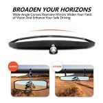 Adjustable UTV Rearview Mirror for 1.5"-2" Roll Cages