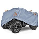 Heavy Duty Waterproof ATV Cover - Reversible Grey/Silver