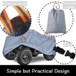 Heavy Duty Waterproof ATV Cover - Reversible Grey/Silver