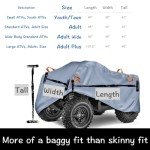 Heavy Duty Waterproof ATV Cover - Reversible Grey/Silver