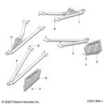 Polaris ATV Front Lower Right Arm Control Part