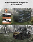 KEMIMOTO Waterproof ATV Cover for Outdoor Use