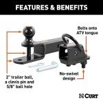 CURT 45038 3-in-1 ATV Trailer Hitch Mount