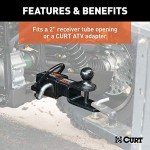 CURT 45038 3-in-1 ATV Trailer Hitch Mount
