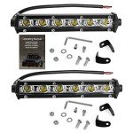 Ultra-Slim 7" LED Light Bar Pods - 2-Pack
