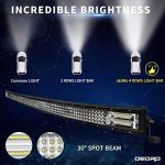 OEDRO 52" Curved LED Light Bar for Off-Road