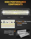 NAOEVO 12" 300W LED Light Bar for Offroad