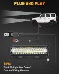 NAOEVO 12" 300W LED Light Bar for Offroad
