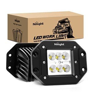 Nilight 18W LED Work Lights for Off-Road Vehicles