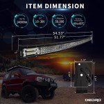 OEDRO 52" Curved LED Light Bar for Off-Road