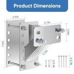 GADFISH Stainless Steel Spare Tire Carrier Bracket
