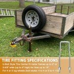 Side Mount Spare Tire Carrier for Trailers