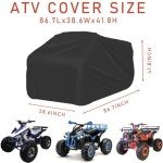 Waterproof ATV Cover, XXL Windproof & UV Resistant