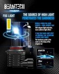 BEAMTECH 9012 HIR2 Fog Light Bulbs - 6500K