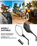 KEMIMOTO Universal Convex Handlebar Mirrors for ATV