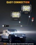 NAOEVO 4-Inch LED Pod Lights for ATV/UTV