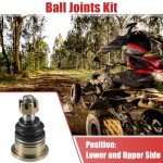 ACROPIX M12x1.25 Left Right Ball Joint Kit Fit for 50cc 70cc 90cc 110cc 125cc 200cc 250cc Quad Dirt Bike ATV Go Kart - Pack of 8