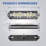 8-Pcs LED Emergency Strobe Grille Lights Set