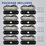 8-Pcs LED Emergency Strobe Grille Lights Set