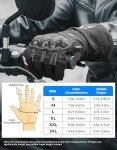 KEMIMOTO Heated Motorcycle Gloves with Battery - XL Black