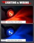LED Dual Color Trailer Marker Lights, 10 Pcs