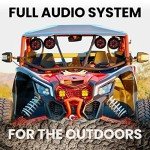 BOSS Audio 4-Inch Weatherproof ATV Speakers & Amplifier