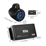 BOSS Audio 4-Inch Weatherproof ATV Speakers & Amplifier