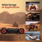 Pyle 800W Bluetooth ATV Speakers with LED Lights