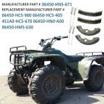M MATI ATV Brake Shoes for Honda TRX Models