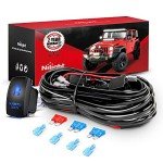 Nilight LED Light Bar Wiring Harness Kit 12V
