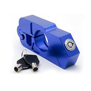 Blue Motorcycle Handlebar Lock for ATVs & Bikes