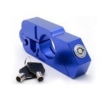 Blue Motorcycle Handlebar Lock for ATVs & Bikes