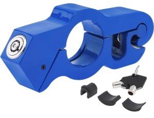 Blue Anti-Theft Security Lock for ATVs and Bikes