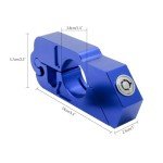 Blue Motorcycle Handlebar Lock for ATVs & Bikes
