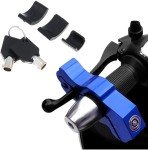 Blue Anti-Theft Security Lock for ATVs and Bikes