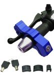 Blue Anti-Theft Security Lock for ATVs and Bikes