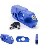 Blue Motorcycle Handlebar Lock for ATVs & Bikes