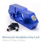 Blue Motorcycle Handlebar Lock for ATVs & Bikes