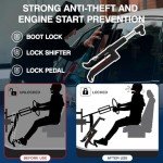 Universal Brake Pedal Lock with Escape Hammer