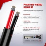 Nilight LED Light Bar Wiring Harness Kit 14AWG