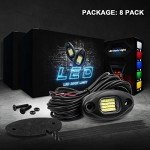 ALIGZ 8 Pod White Rock Lights for ATV UTV