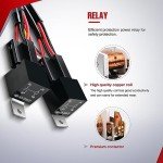 Nilight 16AWG LED Light Bar Wiring Harness Kit