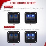 Nilight 16AWG LED Light Bar Wiring Harness Kit