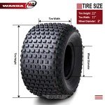 WANDA 22X11-8 ATV Tires - Set of 2