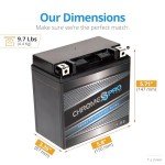 Chrome Pro YTX14-BS Rechargeable ATV Battery