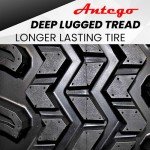 23x10.50-12 ATW-045 Tires & 12x6 Black Wheels