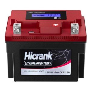 Hicrank 12V Lithium LiFePO4 ATV Battery 3Ah